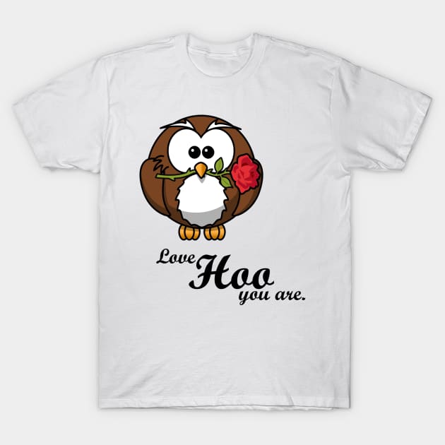 Owl - Love Hoo You Are T-Shirt by OboShirts